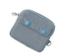 TEMOOUES Organisateurs sécurisés fermés pour pièces de monnaie avec emplacements pour cartes multicouches en polyester résistant à l'usure, portefeuille compact pour affaires et détente, étui à cartes