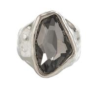 TEMOOUES Parure de bijoux élégante avec collier en acrylique et diamants noirs pour les occasions spéciales, One Size, Comme décrit, Comme décrit.