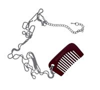 TEMOOUES Petit peigne pendentif collier usage quotidien collier de déclaration unisexe peigne adapté pour un port confortable bijoux esthétiques