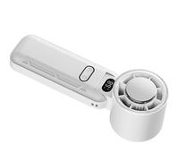 TEMOOUES Petit ventilateur électrique rechargeable 5 vitesses 3600 mAh réglable portable extérieur petite poche refroidissement glace