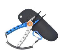 TEMOOUES Pince De Pêche Multifonction en Alliage D'aluminium Adaptée Pêcheurs Et Campeurs Lignes Coupe Et Retrait des Crochets Ouverture Bouteille Accessoire Matériel Pêche