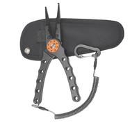 TEMOOUES Pince De Pêche Multifonction en Alliage D'aluminium Adaptée Pêcheurs Et Campeurs Lignes Coupe Et Retrait des Crochets Ouverture Bouteille Accessoire Matériel Pêche