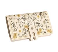 TEMOOUES Porte-cartes en PVC pour femme - 20 emplacements - Design portable - Étanche - Solution de rangement - Compagnon de bureau - Grande capacité pour femme, D, Taille unique