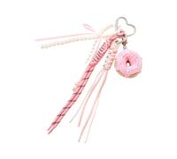 TEMOOUES Porte-clés en corde tressée pour sacs, décorations de voiture, porte-clés tendance, accessoires de sac à dos, pendentif pour sac à main, cordon tressé porte-clés breloque, a