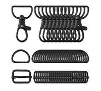 TEMOOUES Porte-clés Robuste avec Crochet À Ressort Et Corde Fonctionnelle avec Boucles Uniques Mousquetons Fournitures De Fabrication Breloque Porte-clés