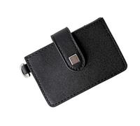 TEMOOUES Portefeuille compact en cuir synthétique pour femme - Porte-cartes multifonction pour le travail et les voyages, Noir , Beauté de masse