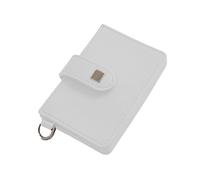 TEMOOUES Portefeuille compact en cuir synthétique pour femme - Porte-cartes multifonction pour le travail et les voyages, blanc, Beauté de masse