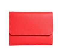 TEMOOUES Portefeuille Court Polyvalent Et Compact pour Petit À Main en Cuir PU Souple avec Plusieurs Emplacements Cartes Un Usage Quotidien Et Les Voyages Women's Short Wallet