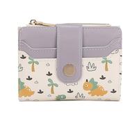 TEMOOUES Portefeuilles pour femmes et filles avec porte-cartes en cuir synthétique à deux volets, sacs à main compacts, simples et courts, violet, Beauté de masse