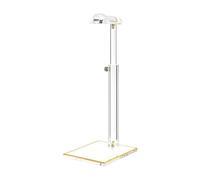 TEMOOUES Présentoir de sac à main en acrylique à hauteur réglable avec base sécurisée pour sac à main, vitrine, comptoir en acrylique, Small, Comme décrit