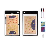 TEMOOUES Professional Dry Erases Board Coaching Set Basketball Strategy with Writing Pen and Sheets Basketball Coaching Board Strategy Board