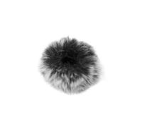 TEMOOUES Revers de microphone en fourrure pour cravate Accessoire portable