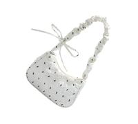 TEMOOUES Sac à main décontracté à la mode avec nœuds uniques - Design spacieux - Épaule confortable - Essentiel - Spacieux - Messagers sous les bras, blanc, One Size