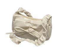 TEMOOUES Satchel Plissé Élégant Avec À Épaule En Forme Lune Esthétique En Forme Lune Esthétique À Bowk Pour À Main À Main À Usage Quotidien.