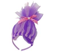 TEMOOUES Serre-tête en maille colorée pour jeux de rôle - Accessoire pour cheveux avec décorations - Accessoire de conte de fées pour enfants - Pour l'école, les spectacles