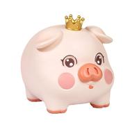 TEMOOUES Tirelire créative en résine d'animal de dessin animé pour enfants, incassable, pot de conservation, décoration de bureau, tirelire