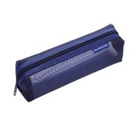 TEMOOUES Trousse à crayons transparente simple pour l'école, organiseurs pour gommes, marqueurs, ciseaux, boîte de rangement transparente, portable et simple, C