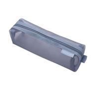 TEMOOUES Trousse à crayons transparente simple pour l'école, organiseurs pour gommes, marqueurs, ciseaux, boîte de rangement transparente, portable et simple, Dai Lan