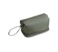 TEMOOUES Trousse de maquillage de grande capacité, double couche, trousse de toilette, trousse de voyage, trousse de toilette, sac de rangement de couleur unie pour femme, GN