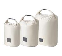 TEMOOUES Ultralights Lot de 3 sacs étanches et robustes en polyester pour le camping et la randonnée, beige, Taille unique