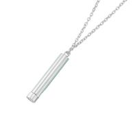 TEMOOUES Utilisez un collier pendentif en acier inoxydable élégant pour préserver les souvenirs, les cendres et le collier funéraire à usage quotidien