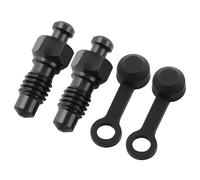 TEMOOUES Vis De Purge D'étrier De Frein avec Capuchons Anti-poussière Vis De Mamelon De Purge Motos Vélos Vis À Disque Vis D'étrier De Frein De Motos