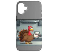 Temp de jeudi 350 °F - Graphique drôle de la Turquie de Thanksgiving Coque pour iPhone 16 Plus