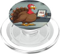 Temp de jeudi 350 °F - Graphique drôle de la Turquie de Thanksgiving PopSockets PopGrip pour MagSafe