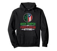 Temper Irlandais avec Attitude portoricaine moitié Irlande Boricua Sweat à Capuche