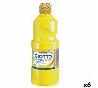 Tempera Giotto School Jaune 500 ml Lavable (6 pièces)