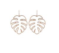 Tempérament Bijoux Cadeaux Femmes personnalité Créative Boucles d'oreilles en Forme de Feuille