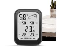 Temperature Humidity Meter, Indoor Climate Sensor, Real-Time Monitoring, Weather Forecast Feature, Electronic Precision, °C and °F Display, Home Use 3.39x2.6x0.79inch