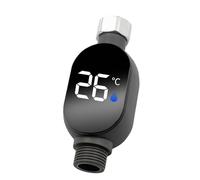 Temperature Meter - Water Temperature Monitor | Waterproof Smart Monitor | Professional Waterproof Shower Warmth Gauge With Stainless Steel Sensor, Accurate 0-99℃ Range For Safe Household Water Monito
