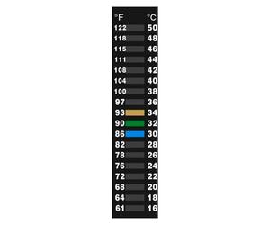 Temperature Strips - LCD Environmental Sensor Sticker, Accurate Monitoring Device | Multifonction Aquarium Refrigerator Freezer Fermenting Brewing Indoor Outdoor Home Measurement Tool