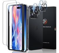 Tempered Glass Compatible With Iphone 16 Pro, 2 X Screen Protectors And 2 X Rear Camera Protectors With Installation Frame (Anti-Scratch, Bubble-Free, 9h Hardness, Ultra Clear)