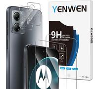 Tempered Glass Compatible With Motorola Moto G14, 2 X Screen Protectors And 2 X Rear Camera Protectors, Scratch-Resistant \ 9h Hardness Glass \ Bubble-Free