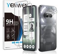 Tempered Glass Compatible With Nothing Phone (2a) / Phone (2a) Plus, 2 X Screen Protectors And 2 X Rear Camera Protectors, Scratch-Resistant \ 9h Hardness Glass \ Bubble-Free