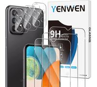 Tempered Glass Compatible With Samsung Galaxy A23 4g / 5g, 3 Pieces Screen Protector And 3 Pieces Rear Camera Protection, Anti-Scratch \ 9h Hardness Glass \ Bubble-Free