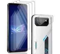 Tempered Glass For Asus Rog Phone 6, Asus Rog Phone 6 Screen Protector 3 Pieces And Tempered Glass Lens Protector 2 Pieces. 9h Hardness, Hd Film Glass For Asus Rog Phone 6