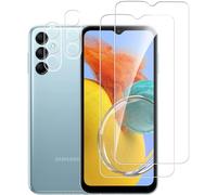 Tempered Glass For Galaxy M14 5g, 2 Pieces Screen Protector Film And 2 Pieces Rear Camera Protector, Bubble Free, Double Protection
