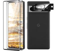 Tempered Glass For Google Pixel 7 Pro Full Screen, Classed Case, Edge To Edge, Bubble-Free, Anti-Scratch, 2 Pieces Screen Protector + 2 Pieces Camera Screen Protector