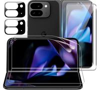 Tempered Glass For Google Pixel 9 Pro Fold, [2+2+2] External Screen Protector + Soft Tpu Internal Screen Protector + Camera Protection, Anti-Scratch