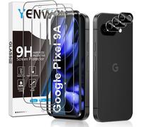 Tempered Glass For Google Pixel 9a 5g, 3 Pieces Screen Protector Film And 3 Pieces Rear Camera Protector For Google Pixel 9a, Anti Scratch, 9h Hardness Glass, Bubble-Free
