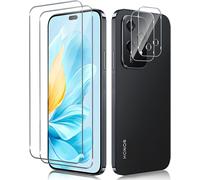 Tempered Glass For Honor 200 Lite 5g With Rear Camera Protector [2+2 Pieces], 9h Hardness [Bubble-Free] [Ultra Hd] Ultra Resistant Tempered Glass Screen Protector [Transparent]