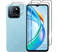 Tempered Glass For Honor X5b/X5b Plus/X5b+, 2 Pieces Screen Protector And 2 Pieces Rear Camera Protector, Bubble-Free, Double Protection
