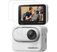 Tempered Glass For Insta360 Go 3, 2 Pieces Tempered Film, 2 Pieces Lens Protection, High Sensitivity, Bubble Free] Glass