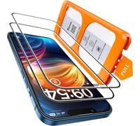 Tempered Glass For Iphone 12 Pro 6.7 Inch, Automatic Dust Removal, Bubble Free, 9h Hardness, Compatible Phone Cases, Full Coverage Protection, 2 Pieces