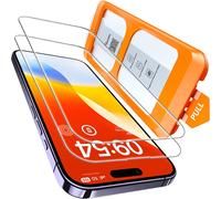 Tempered Glass For Iphone 14 Pro 6.1 Inch, Automatic Dust Removal, Bubble Free, 9h Hardness, Compatible Phone Cases, Full Coverage Protection, 2 Pieces