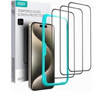 Tempered Glass For Iphone 15 Pro , 3 Screen Protector, 2.5d Curved Edges, Military Grade Full Protection, Scratch Resistant