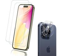 Tempered Glass For Iphone 16 Pro, 2 X Screen Protectors And 2 X Rear Camera Screen Protectors, Hd High Sensitivity Film Screen Protector For Iphone 16 Pro, Heavy Duty Glass Protection